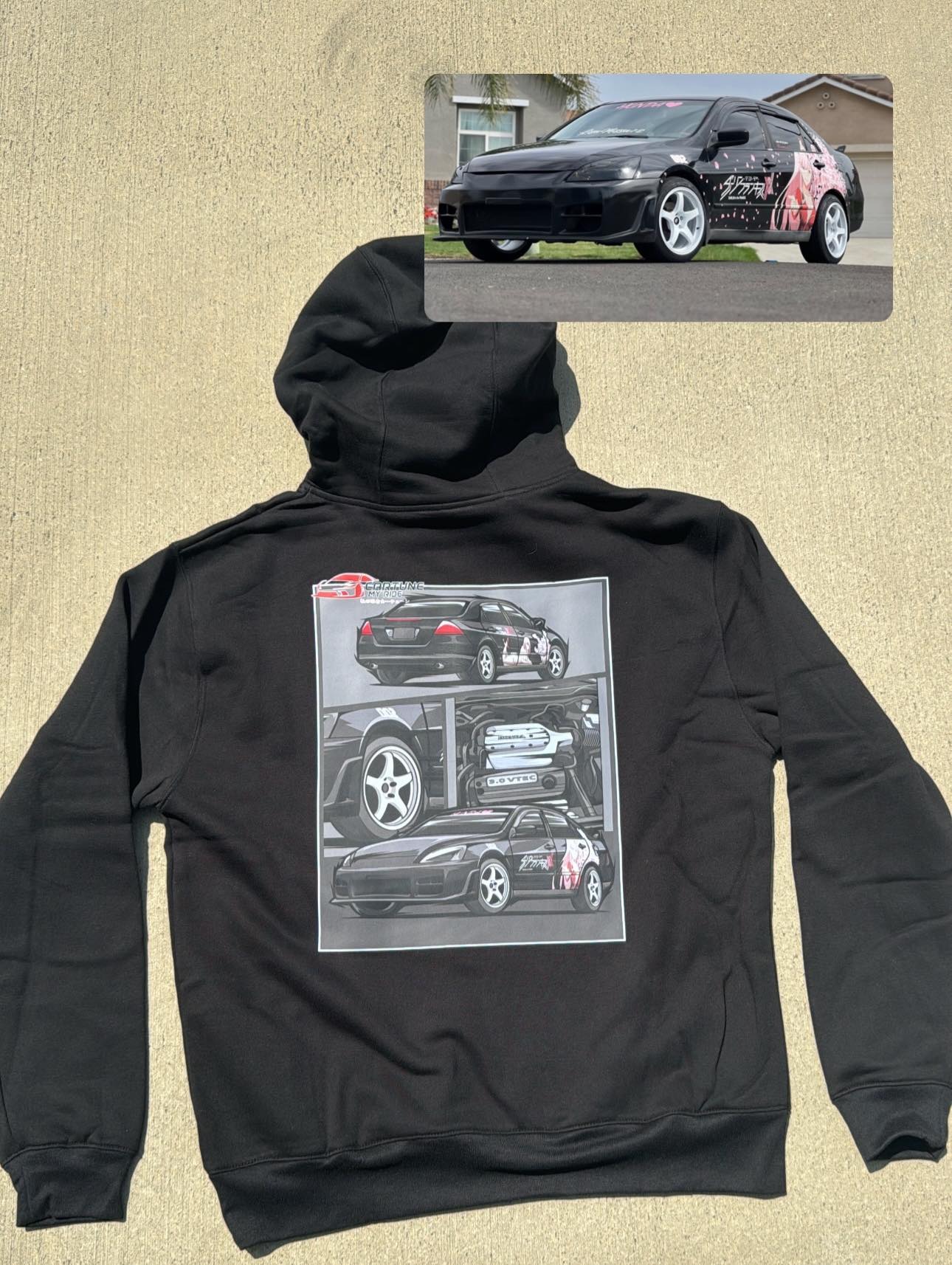 Custom Car Hoodie of Your Car/Truck/Bike