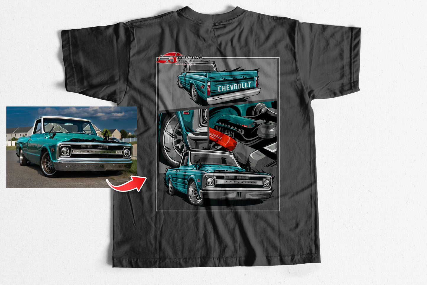 Custom Car T-shirt of Your Car/Truck/Bike