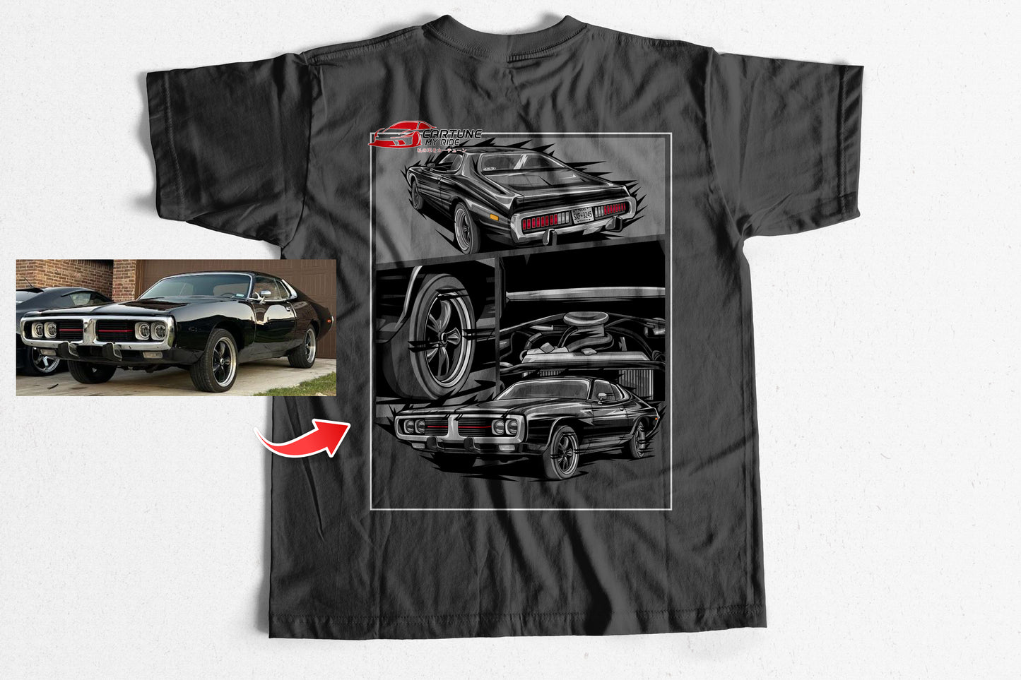 Custom Car T-shirt of Your Car/Truck/Bike