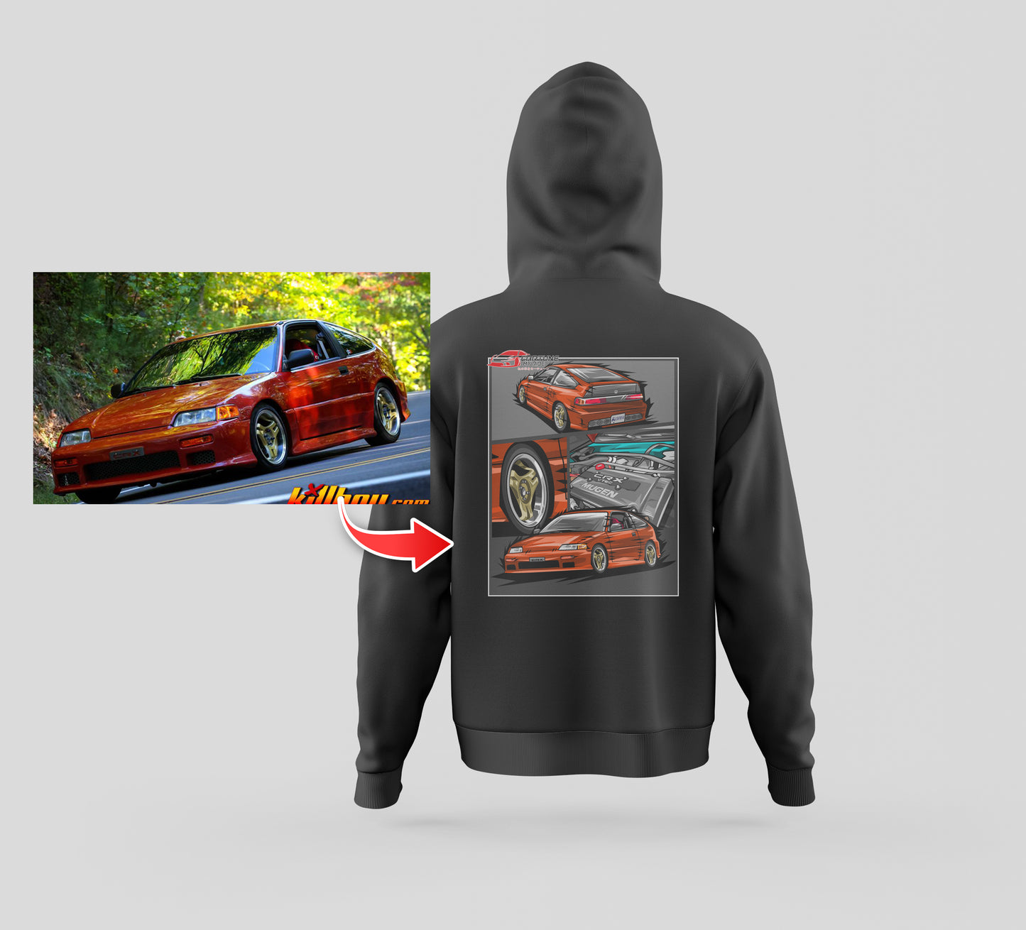Custom Car Hoodie of Your Car/Truck/Bike