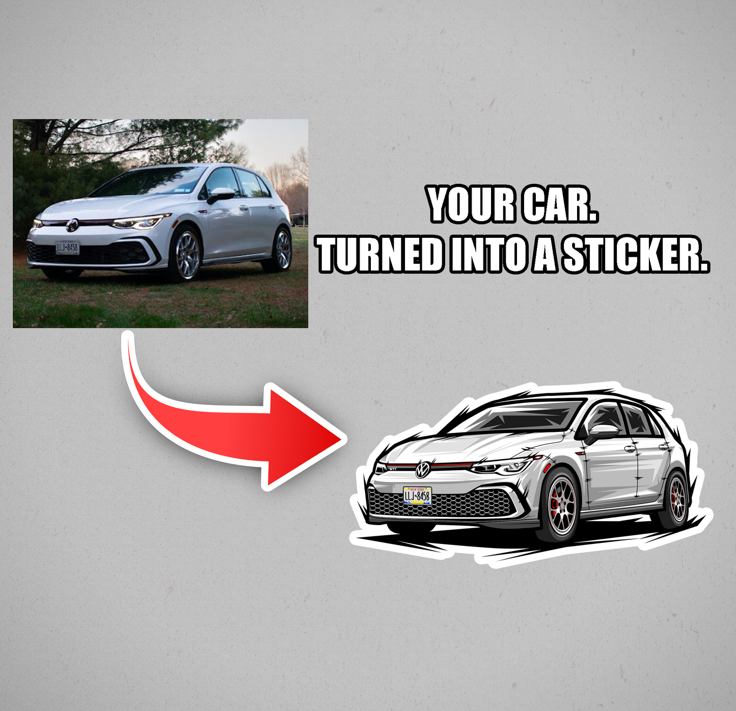 Custom Car Stickers of Your Car/Truck/Bike
