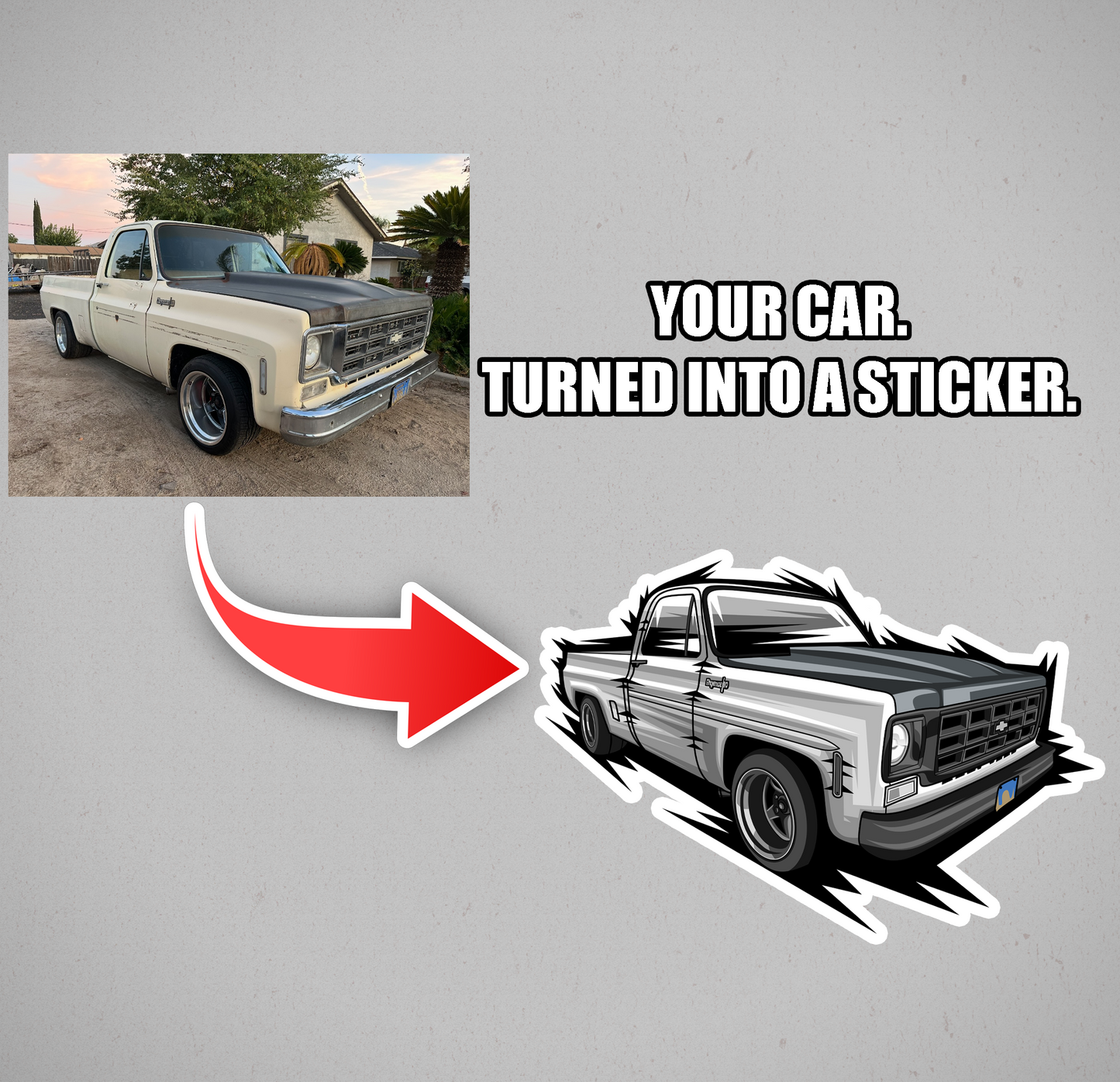 Custom Car Stickers of Your Car/Truck/Bike