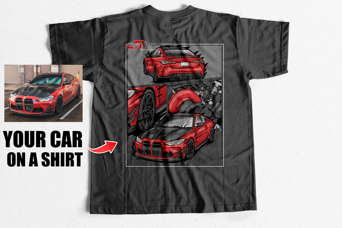 Custom Car T-shirt of Your Car/Truck/Bike