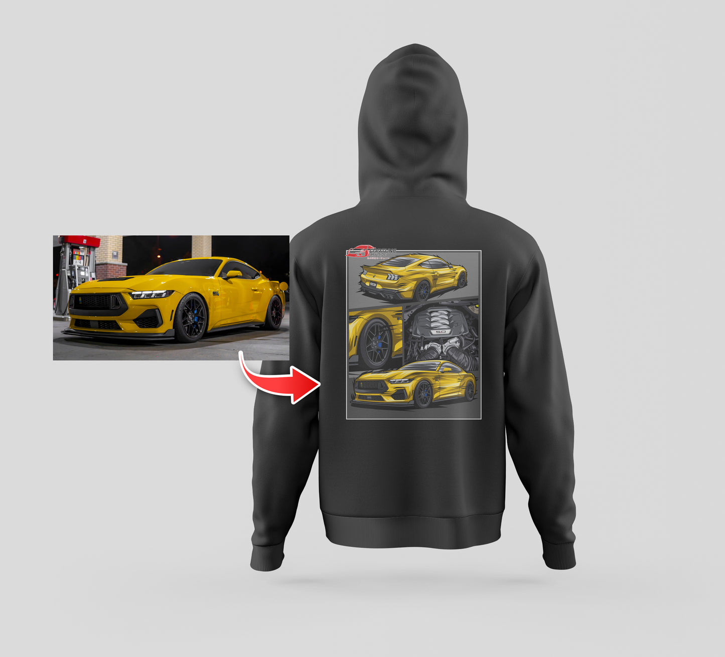 Custom Car Hoodie of Your Car/Truck/Bike