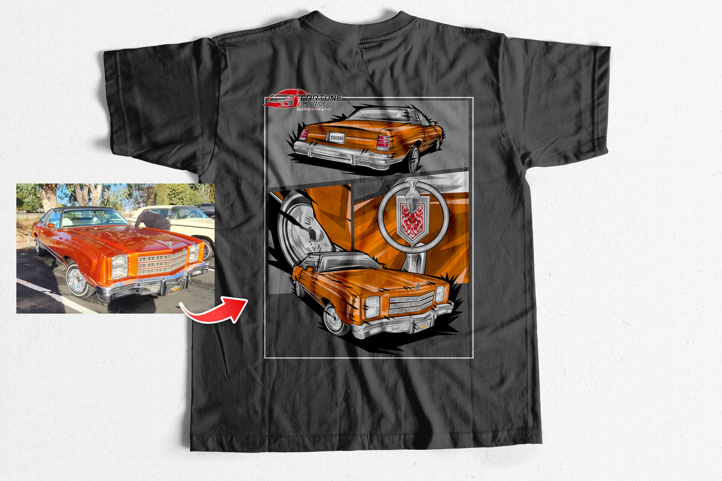 Custom Car T-shirt of Your Car/Truck/Bike