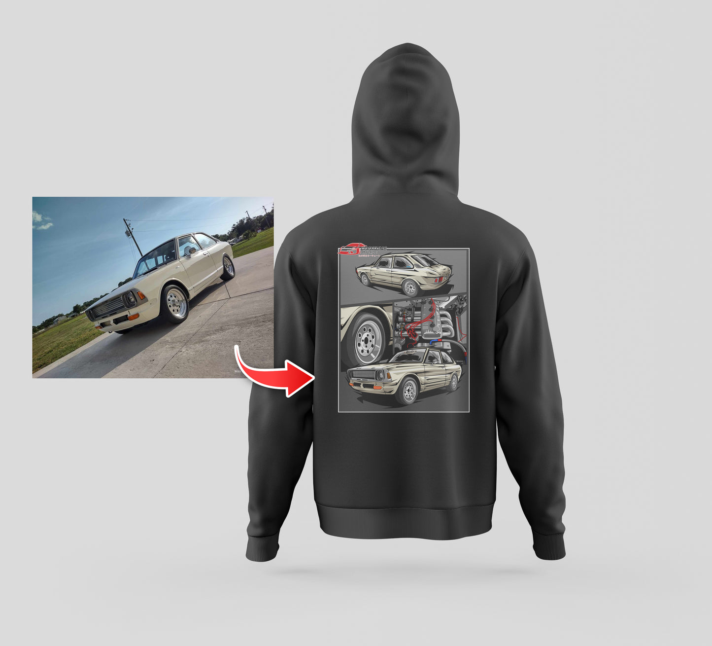 Custom Car Hoodie of Your Car/Truck/Bike