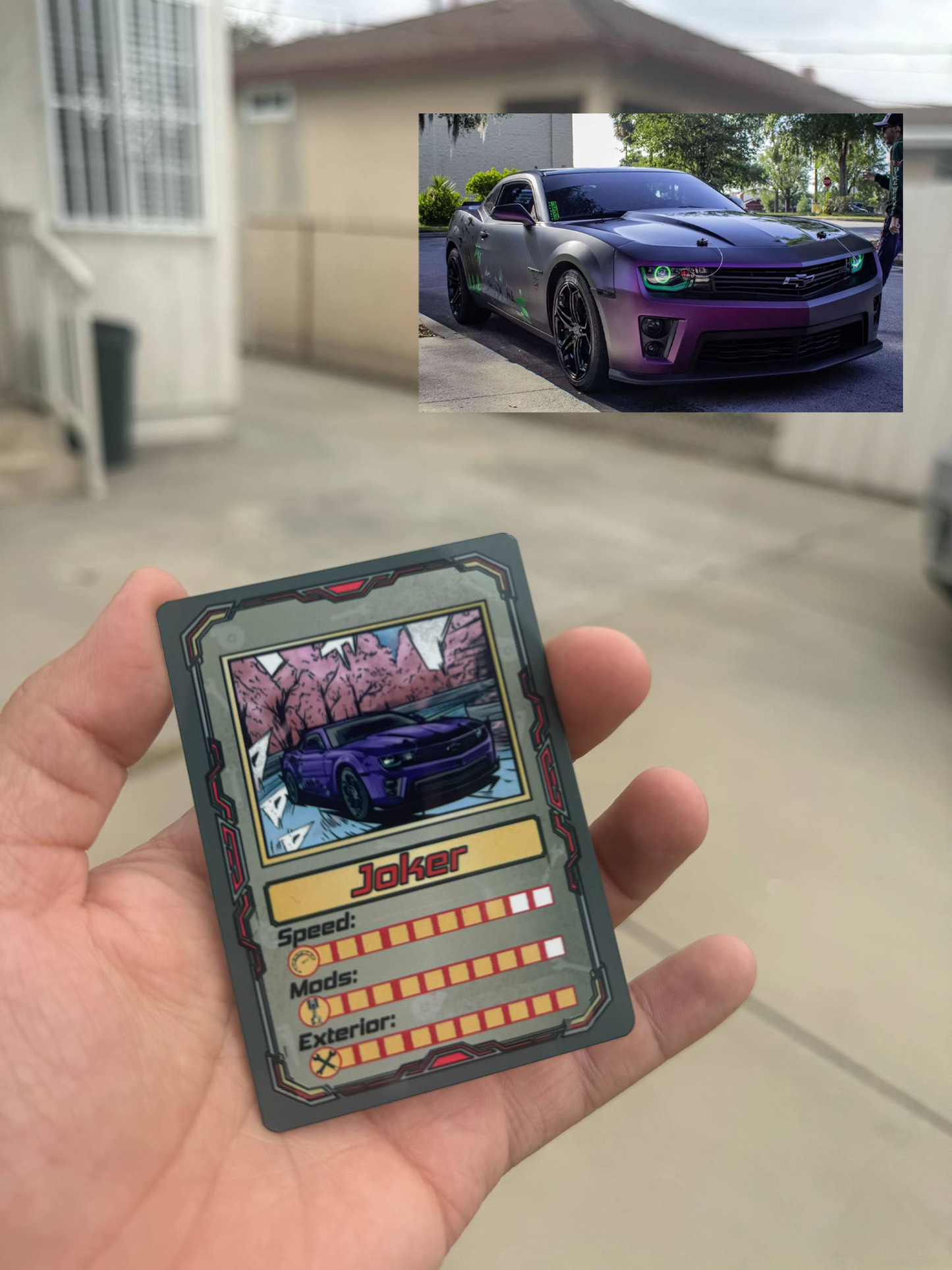 Custom Metal Collectible Card of Your Car/Truck/Bike