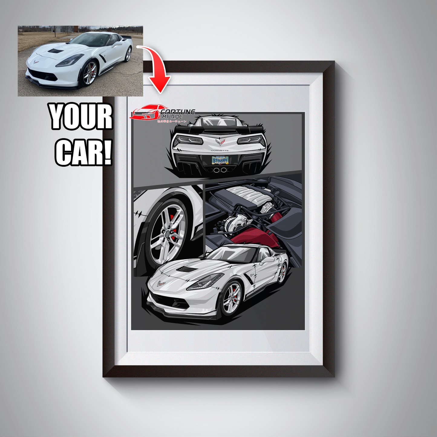 Custom Car Poster of Your Car/Truck/Bike