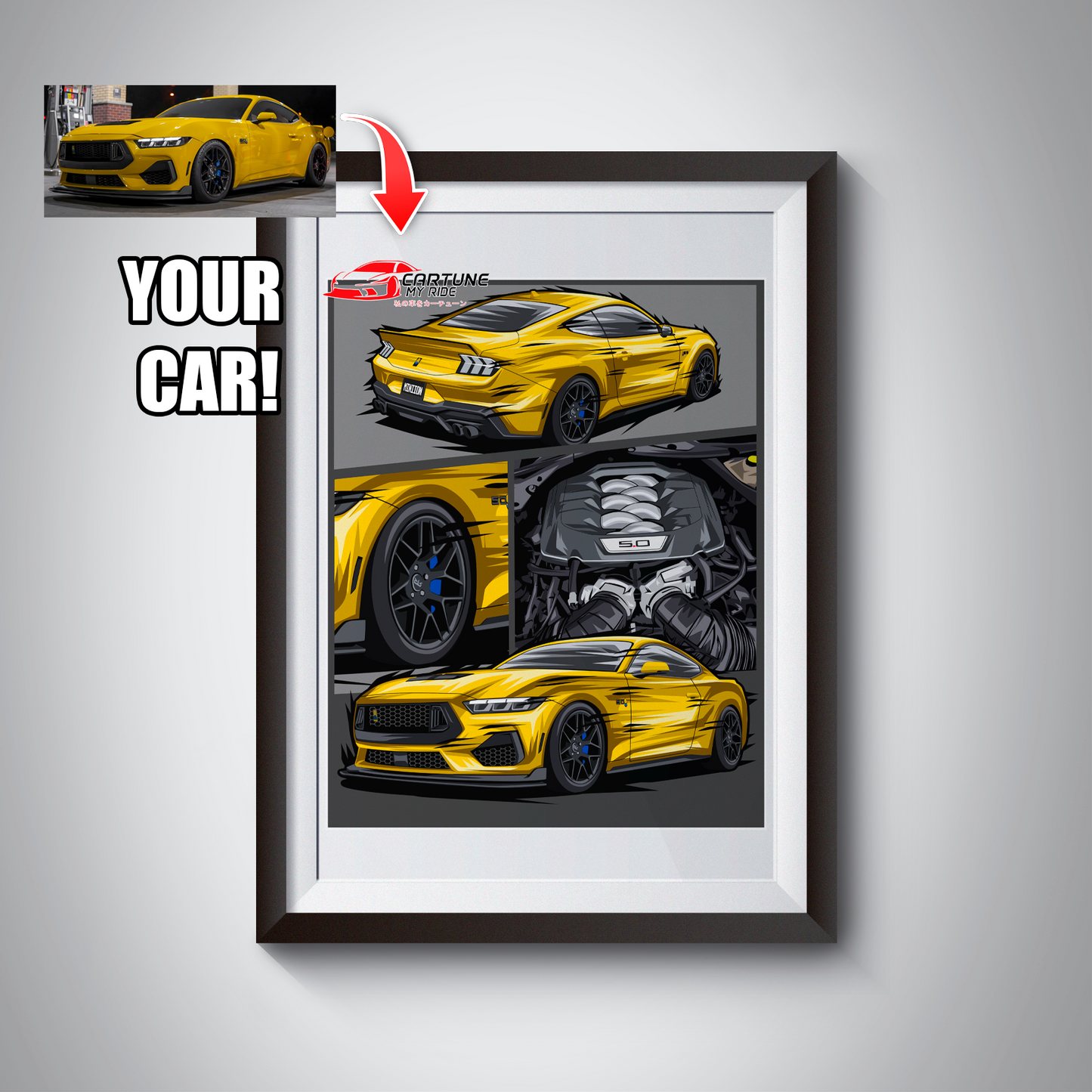 Custom Car Poster of Your Car/Truck/Bike
