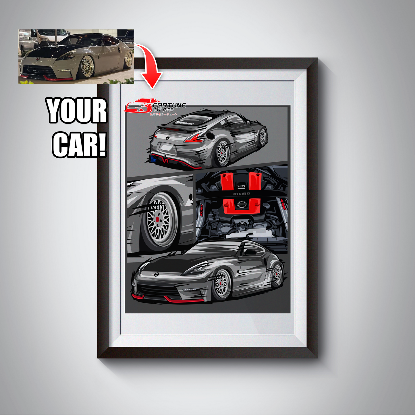 Custom Car Poster of Your Car/Truck/Bike