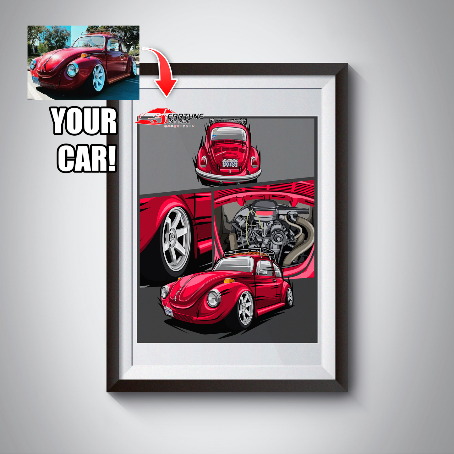 Custom Car Poster of Your Car/Truck/Bike