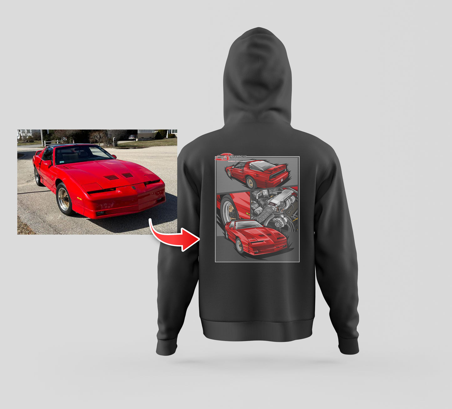 Custom Car Hoodie of Your Car/Truck/Bike