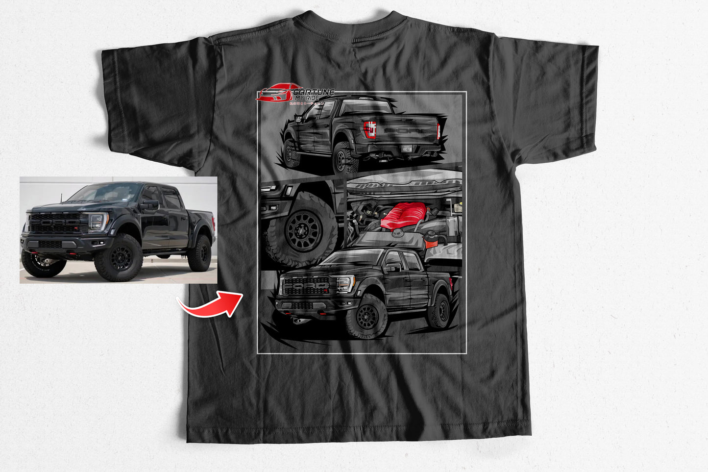 Custom Car T-shirt of Your Car/Truck/Bike