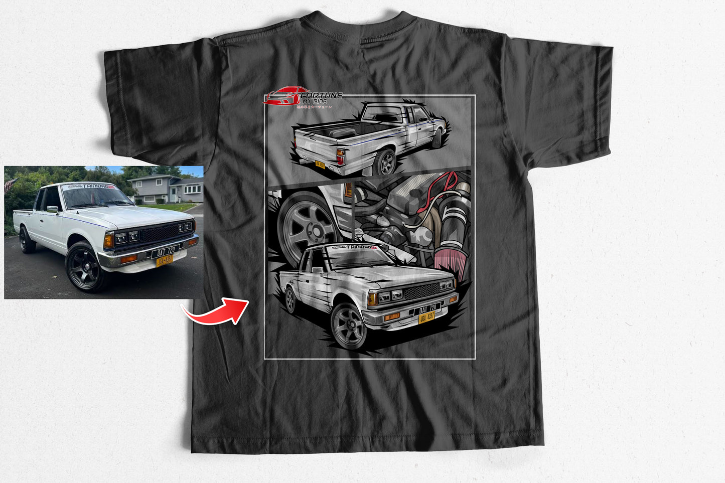 Custom Car T-shirt of Your Car/Truck/Bike