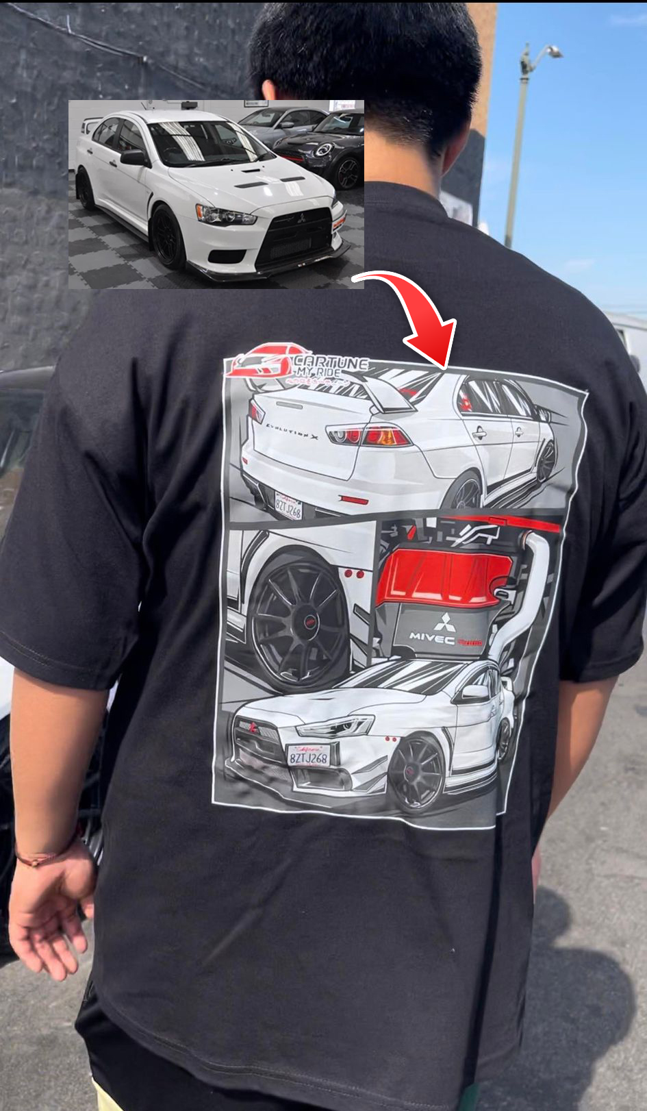 Custom Car T-shirt of Your Car/Truck/Bike